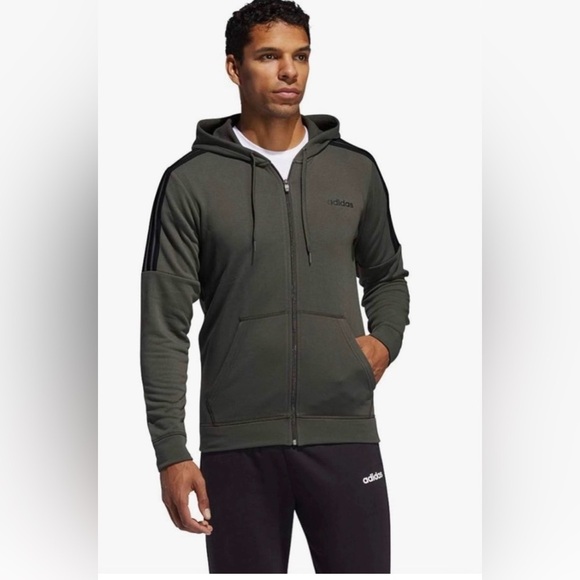 adidas Other - Adidas French Terry Hoodie Legear Green and Black Size S
